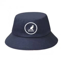 Hatte - Kangol Cotton Bucket (marineblå)