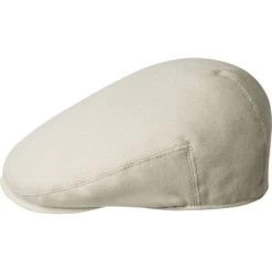 Sixpence / Flat Cap - Kangol Cotton Washed Cap (beige)