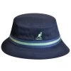 Hatte - Kangol Stripe Lahinch (marineblå)