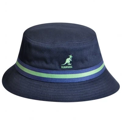 Hatte - Kangol Stripe Lahinch (marineblå) 1 Hatte - Kangol Stripe Lahinch (marineblå)