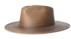 Hatte - Brixton Marcos Wide Brim Straw Fedora (brun)