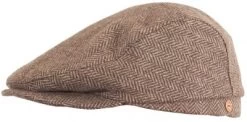 Sixpence / Flat Cap - Mayser Frankie Herringbone (brun)