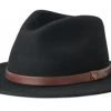 Hatte - Brixton Messer Fedora Wool (sort)