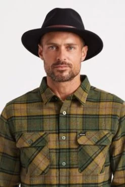 Hatte - Brixton Messer Fedora Wool (sort) -Mode Hat messer fedora 10763 black 011