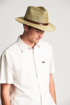 Hatte - Brixton Messer Straw (natur) 10 Hatte - Brixton Messer Straw (natur) -Mode Hat messer straw fedora 10451 tan 11
