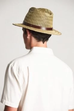 Hatte - Brixton Messer Straw (natur) 12 Hatte - Brixton Messer Straw (natur) -Mode Hat messer straw fedora 10451 tan 12