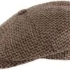 Sixpence / Flat Cap - MJM Montreal Eco Merino Wool (brun Check)
