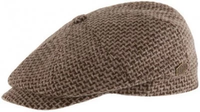 Sixpence / Flat Cap - MJM Montreal Eco Merino Wool (brun Check) 1 Sixpence / Flat Cap - MJM Montreal Eco Merino Wool (brun Check)