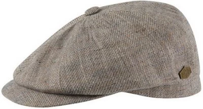 Sixpence / Flat Cap - MJM Montreal Linen Mix (grå) 1 Sixpence / Flat Cap - MJM Montreal Linen Mix (grå)