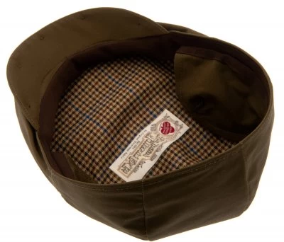 Sixpence / Flat Cap - CTH Ericson Spencer Waxed Cotton Earflap Cap (Grøn) 3 Sixpence / Flat Cap - CTH Ericson Spencer Waxed Cotton Earflap Cap (Grøn) - Billede 3