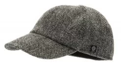 Caps - CTH Ericson James Harris Tweed Earflap Cap (Sort)