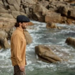 Sixpence / Flat Cap - Jaxon Pure Wool Harlem Newsboy Cap (mørkegrå) -Mode Hat namnlost 7 92163