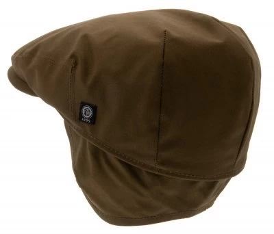Sixpence / Flat Cap - CTH Ericson Spencer Waxed Cotton Earflap Cap (Grøn) 2 Sixpence / Flat Cap - CTH Ericson Spencer Waxed Cotton Earflap Cap (Grøn) - Billede 2