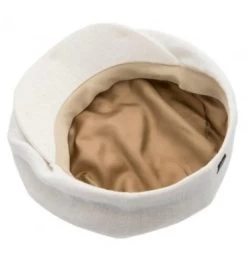 Sixpence / Flat Cap - CTH Ericson Branson Ramie (offwhite) -Mode Hat ramie3