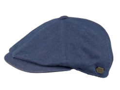Sixpence / Flat Cap - MJM Rebel Cotton (blå)