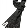 Halstørklæder - Gårda Check Wool Scarf (Sort/Hvid)