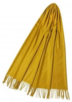 Halstørklæder - Gårda Soft Tassel Scarf (Mustard)