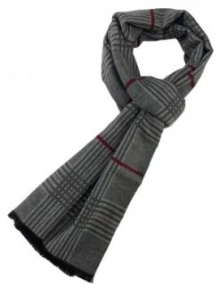 Halstørklæder - Gårda Classic Tartan Scarf (Grå)