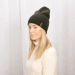 Huer - Sätila S.F Merino Wool Beanie (grøn) -Mode Hat sfmerino