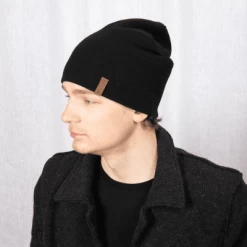 Huer - Sätila S.F Merino Wool Beanie (sort) 5 Huer - Sätila S.F Merino Wool Beanie (sort) -Mode Hat sfmerino iii