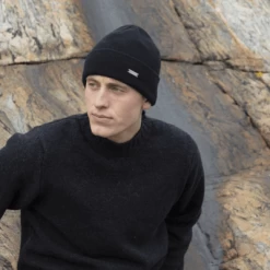 Huer - Sätila Söder Lambswool Beanie (sort) -Mode Hat soder black