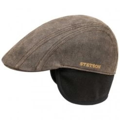 Sixpence / Flat Cap - Stetson Madison Old Cap Winter Earflap (brun)