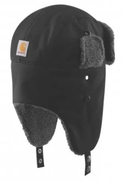 Pelshue - Carhartt Trapper Winterhat (Brun) -Mode Hat trapperbackblack