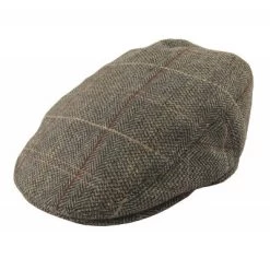 Sixpence / Flat Cap - Jaxon Tweed Flat Cap (brun-grå)