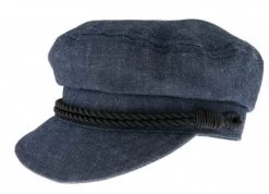 Fiddler Cap - CTH Ericson Oscar Organic Denim (blå)
