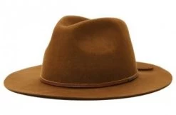 Hatte - Brixton Wesley Packable Fedora (coffee)