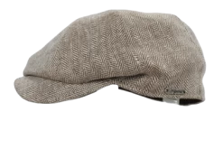 Sixpence / Flat Cap - Wigéns Newsboy Classic Cap (brun)