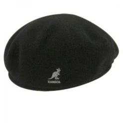 Sixpence / Flat Cap - Kangol Wool 504 (sort) -Mode Hat wool504black3