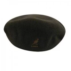 Sixpence / Flat Cap - Kangol Wool 504 (mørkegrøn) -Mode Hat wool504loden3
