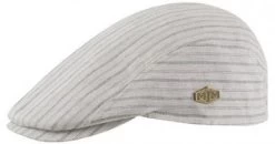 Sixpence / Flat Cap - MJM Young Cotton (beige-blå)