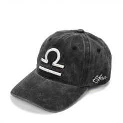 Caps - Gårda Zodiac Sign Libra (sort) -Mode Hat zodiacsignslibra keps cap 03